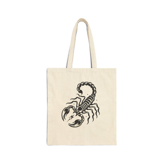 Scorpio - Cotton Canvas Tote Bag