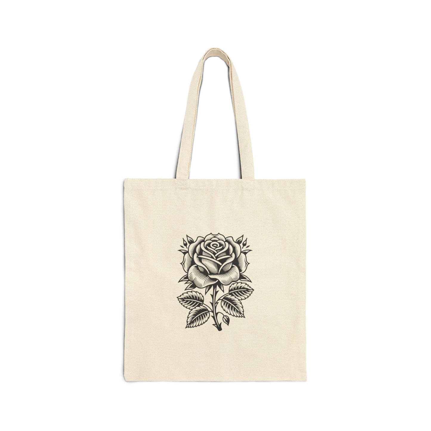 Rose - Cotton Canvas Tote Bag