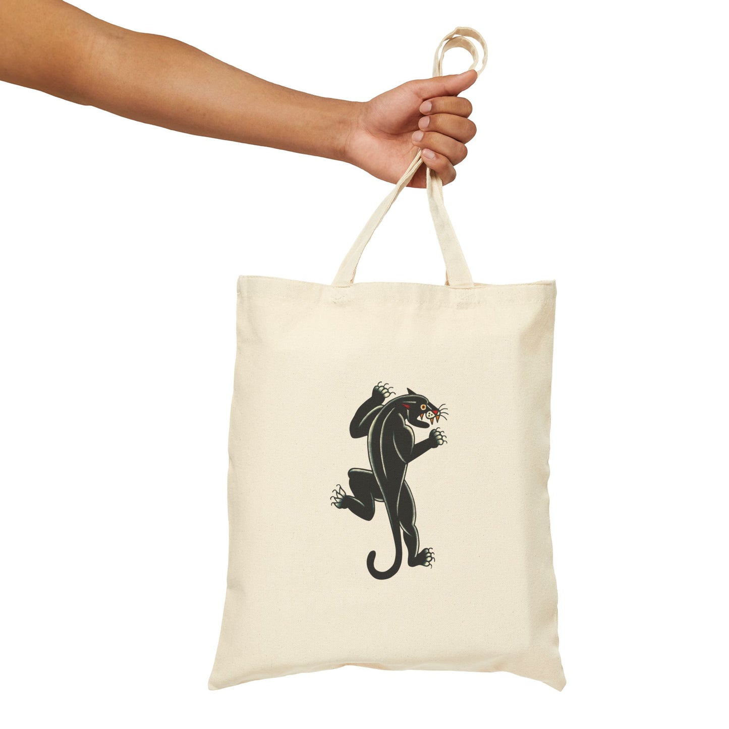 Panther - Cotton Canvas Tote Bag