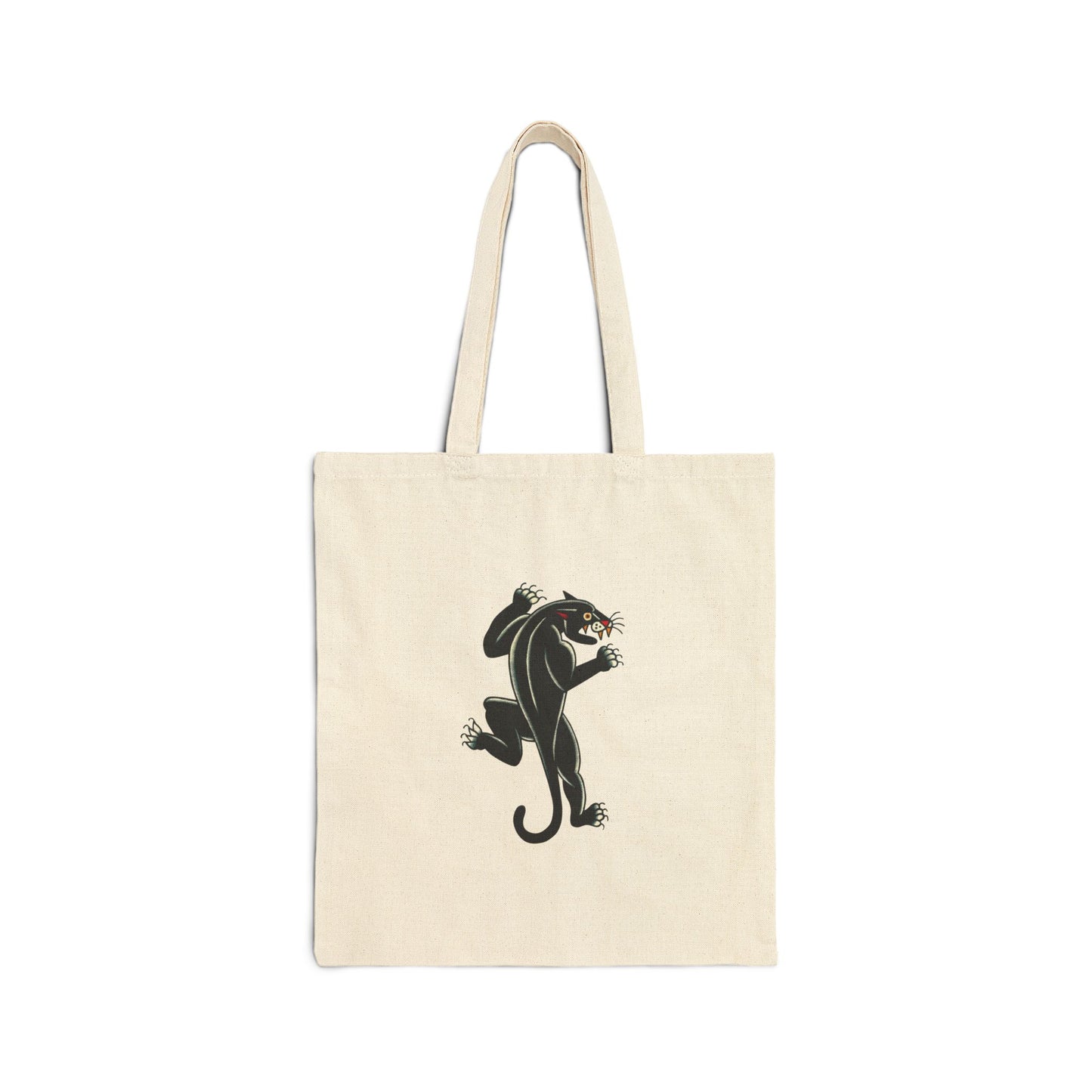 Panther - Cotton Canvas Tote Bag